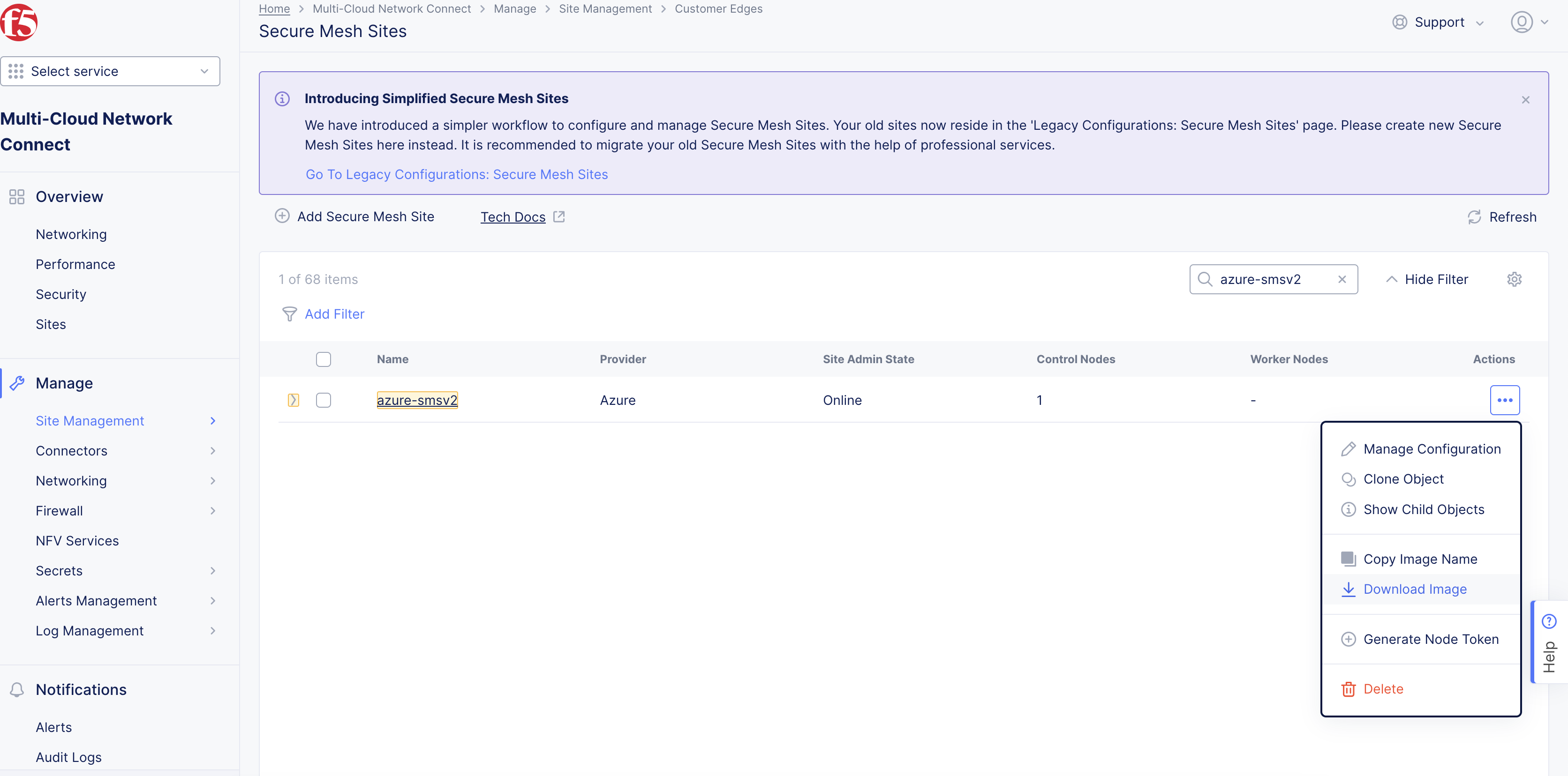 Figure: Download Node Image