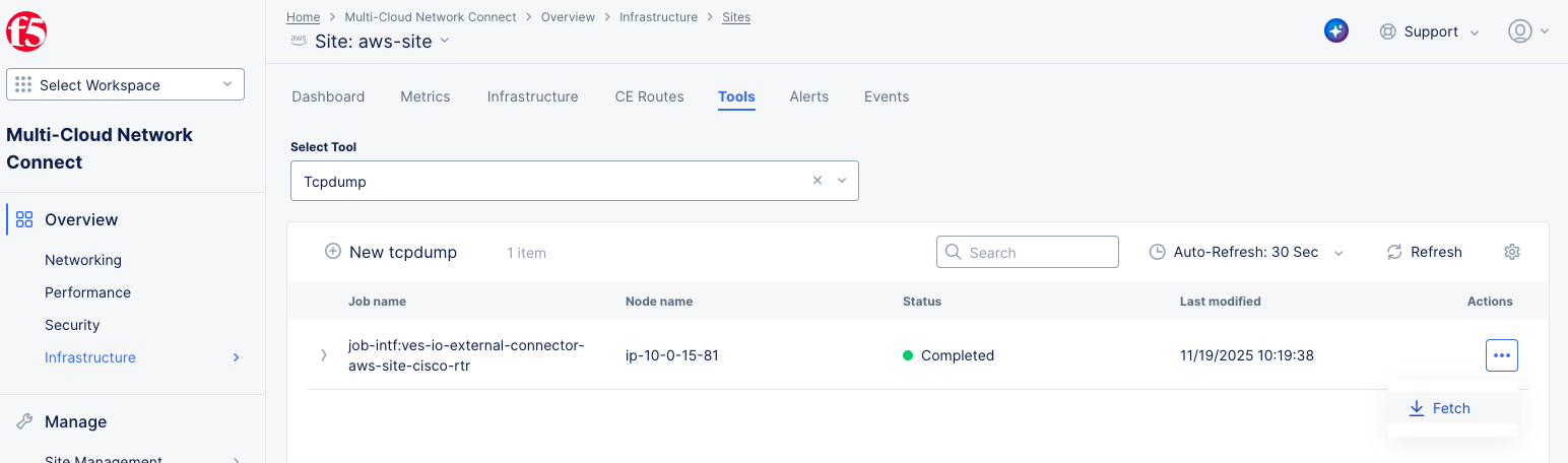 Figure: Fetch Tcpdump